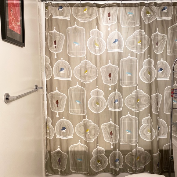 West Elm Bath Vintage West Elm Bird Shower Curtain W 2pc Hooks